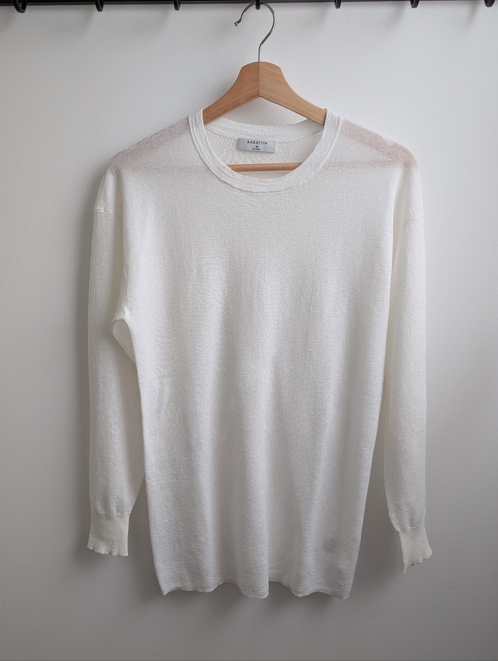 Babaton Aritzia Beck Linen Top